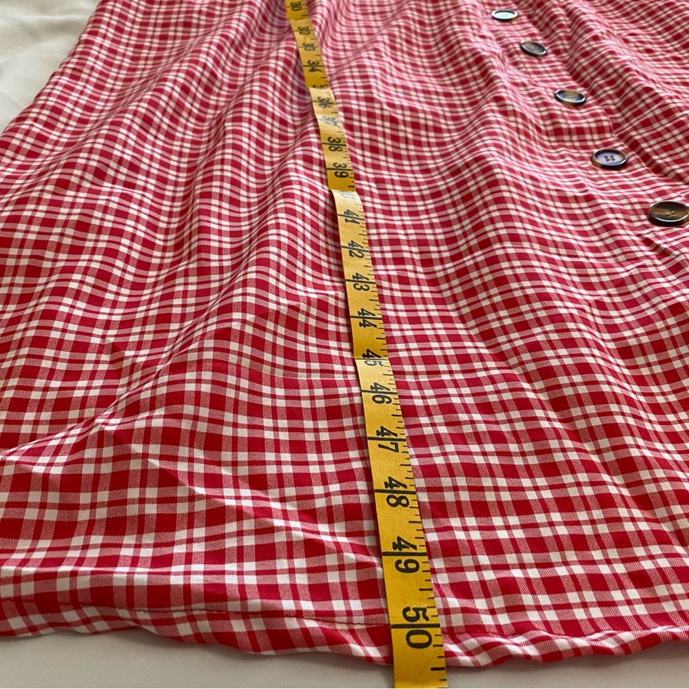 Nasty Gal Red and White Buttoned Sundress - Picture 7 of 7
